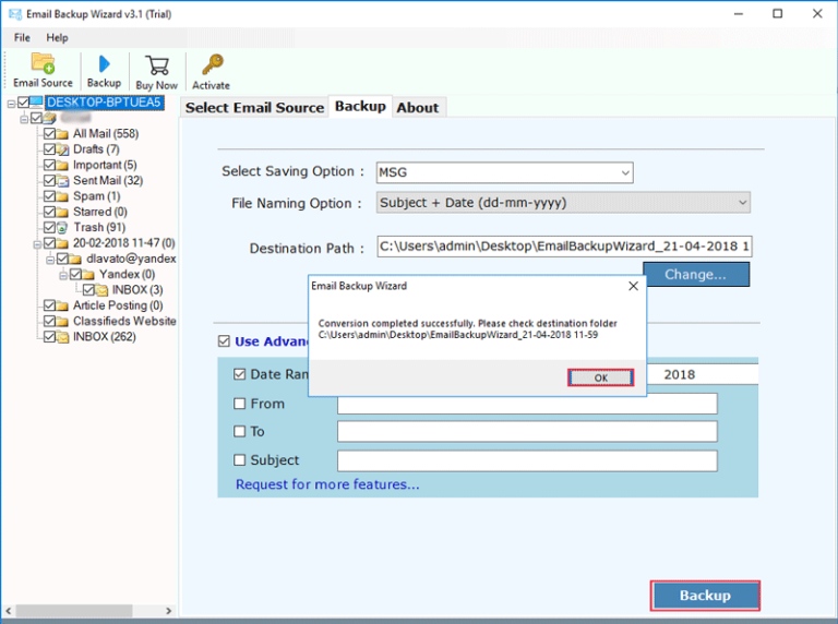 HostMonster Email Backup Tool Download HostMonster Emails Directly