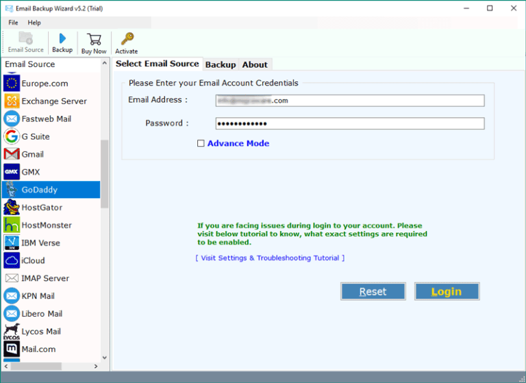 Move GoDaddy Email To Exchange GoDaddy To Exchange Migration Tool