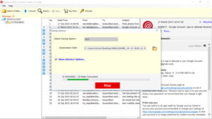 convert msg file to pst -process done