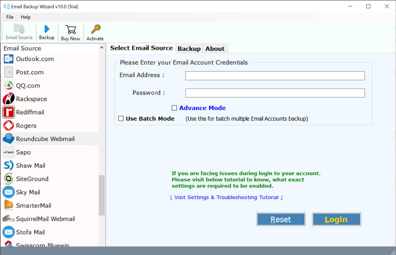 launch cPanel backup wizard